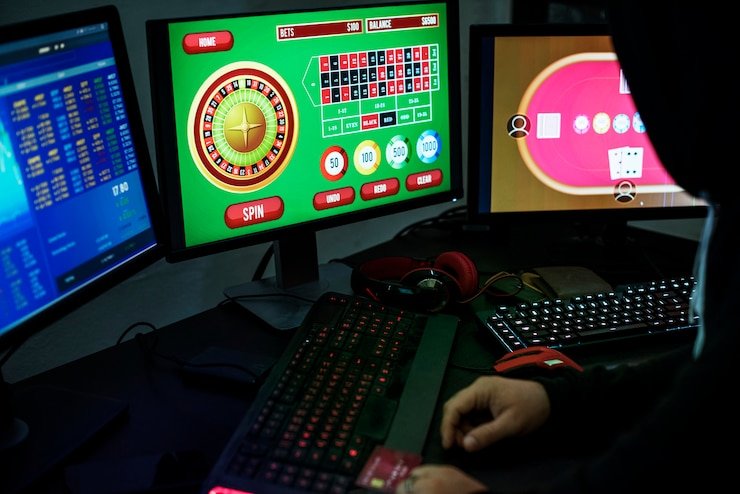 Antarmuka platform slotku menampilkan berbagai kategori permainan dan opsi pembayaran lokal